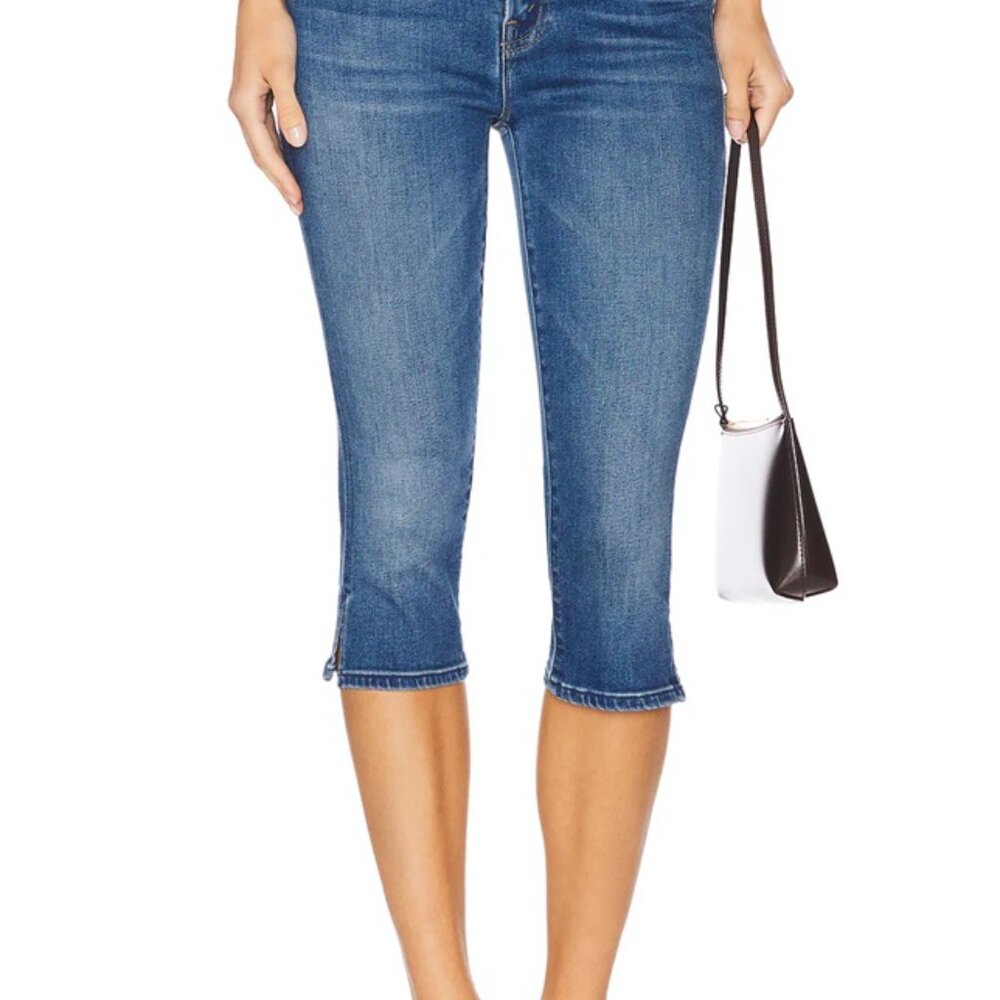 Mother The Stunner Zip Bunny Snip Jean Capri Size 26